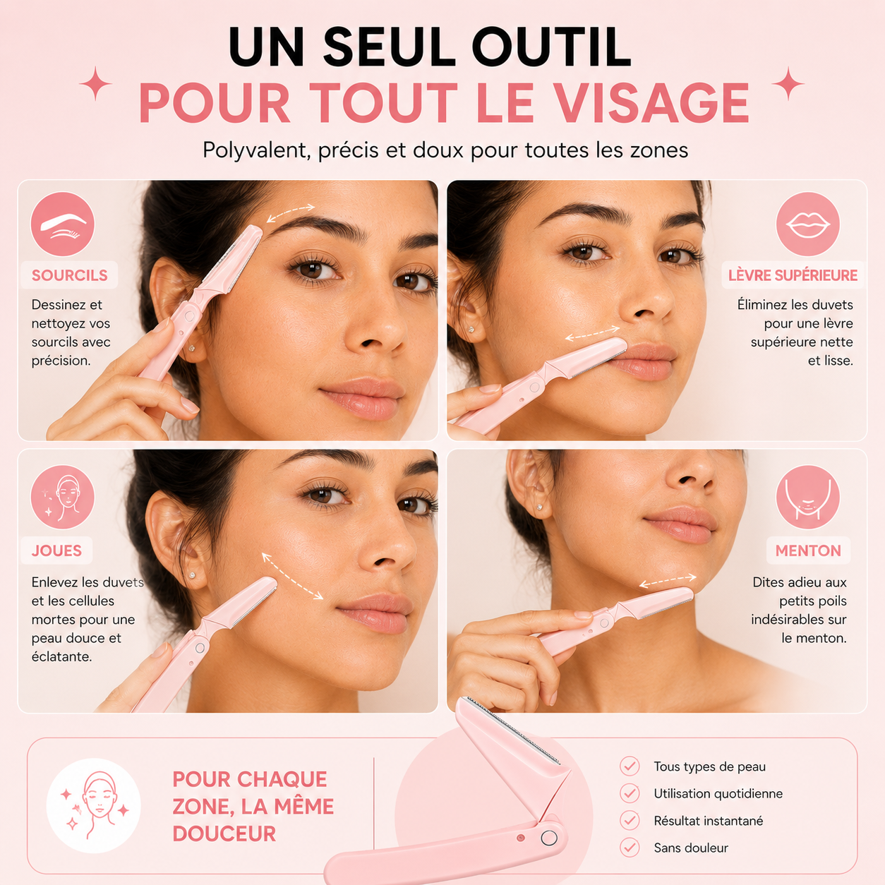 Outils dermaplaning