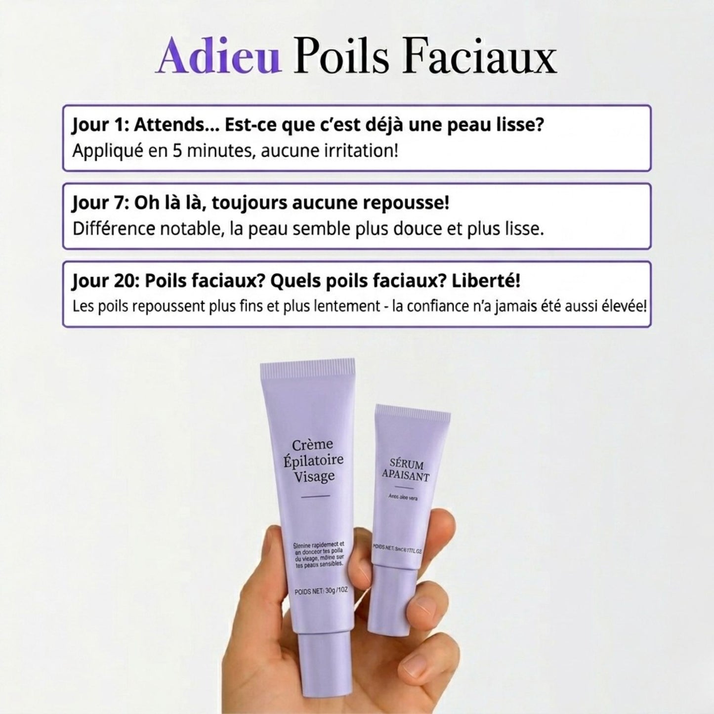 Kit Épilation Visage Douceur